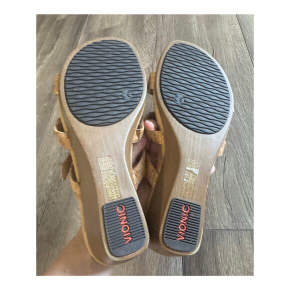 Vionic Radia Strappy Slide Wedges Sandals Size 8 - Picture 7 of 8